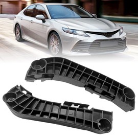 SYudwen Front Bumper Bracket Left and Right Side Compatible with 2007-2011 Toyota Camry Replace OE# 52535-06030 52536-06020 1 Pair Black Front Bumper Bracket