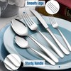 HaWare 48-Piece Heavy Duty Silverware Set for 8, Stainless Steel