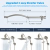 Hibbent All Metal Upgraded 16 Inch Shower Head Extension Arm