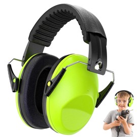 Orejeras Antirruido Para Niños,Orejeras De Protección Auditiva Para Aprender a Dormir Para Niños,Diseño De Esponja Con Cancelación De Ruido,Adecuado Para Protección Auditiva Para Niños.(Verde)