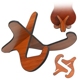 YCHYAN Wooden Guitar Stand with EVA Cushion, Stable and Non-Slip Guitar Stand, Acoustic Guitar, Removable Wooden Ukulele Stand, Suitable for 30-38 Inch Guitars, Portable X Frame