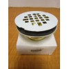 INTERCON INDUSTRIES Threaded Brass SS Grid Shower Drain, 2-1/2" Pipe,