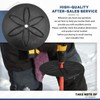 Ice Auger Drill Adapter with 9" Stopper Disc (Black) &