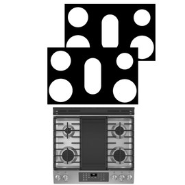 2 Pcs Stove Protector For Frigidaire Model FCFG3083AS 30inch Stovetop Gas Range Cooktop Liner Burner Splatter Spill Guard