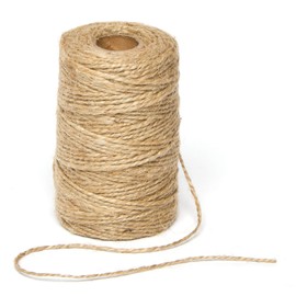 Baker Ross AG222 Natural Textured Hessian Jute Twine for Crafting (2mm x 100m)