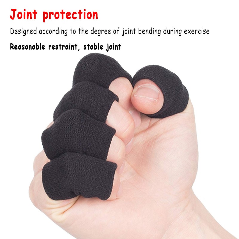 ONTYZZ Finger Support 10 Pcs Sport Finger Protectors Stretchable Finger