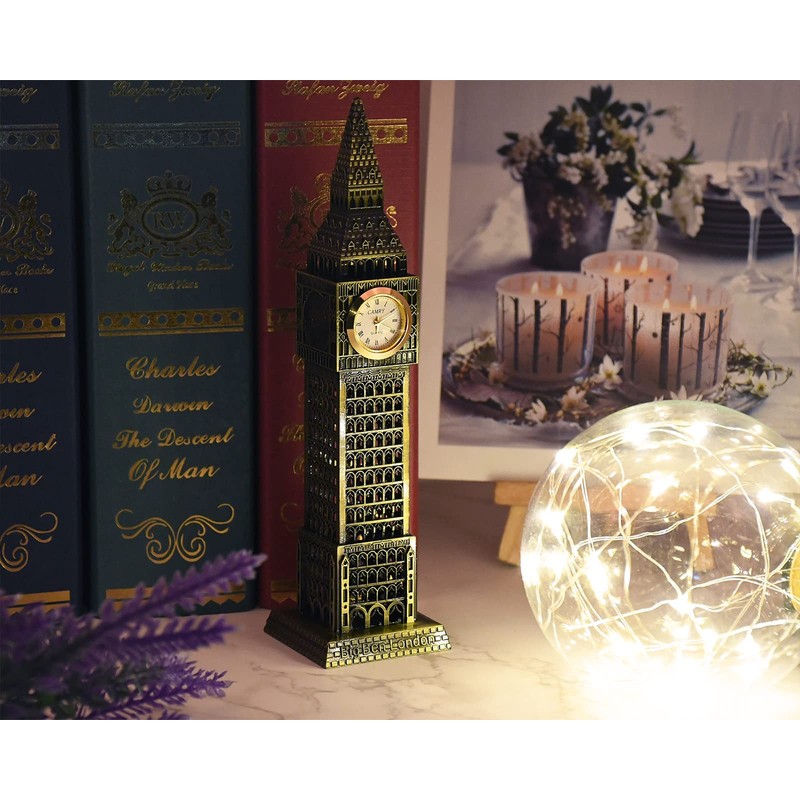 ds. distinctive Style Metallische Big-Ben-Tower-Modell-Statue-Dekoration (23,5 cm)