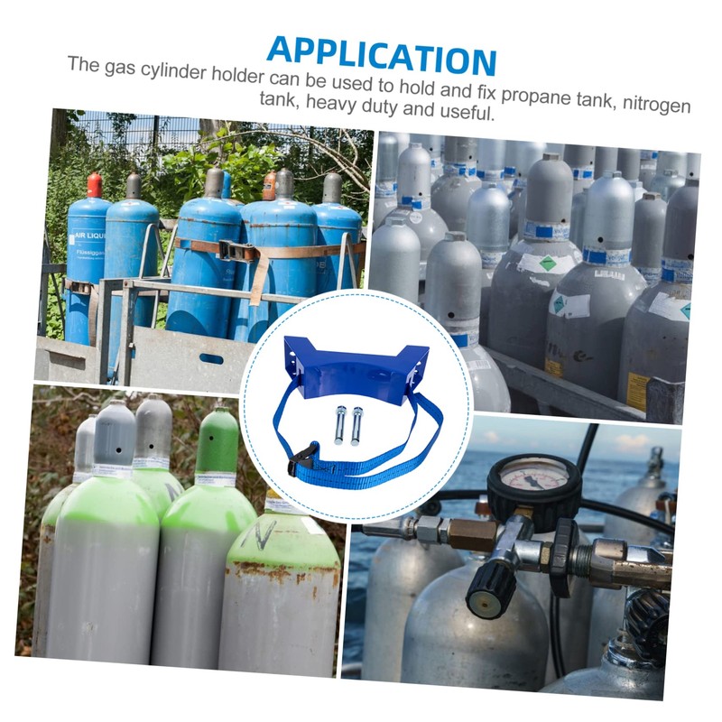 CHILDWEET Gas Bottle Holder Wall-Mounted Tank Bracket Simple Design for