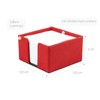 Saffiano Memo Box Imitation Leather Red