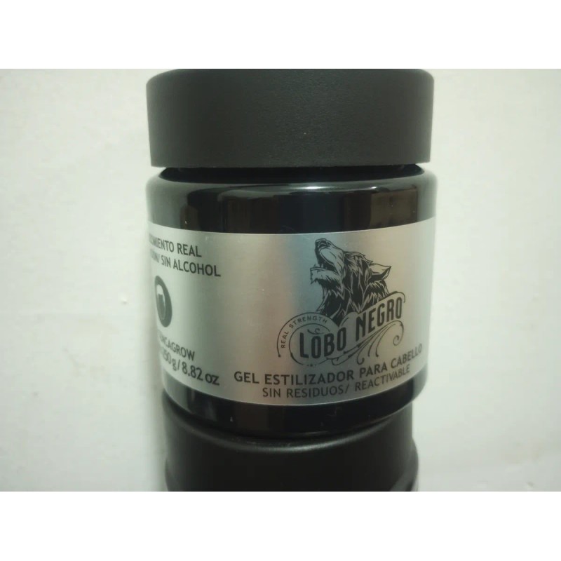 Lobo Negro Cera Modeladora Y Gel Para Cabello Kit Lote