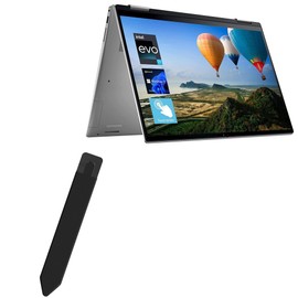 BoxWave Stylus Pouch Compatible with Dell Inspiron 16 2-in-1 (7620) - Stylus PortaPouch, Stylus Holder Carrier Portable Self-Adhesive - Jet Black