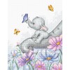 Lucas Elephant with Butterfly Counted Cross Stitch Kit, 19 x 23 cm, Multi-Coloured