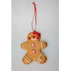 SHATCHI Christmas Tree Hanging Decorations Traditional Gingerbread Cookie Couple Man
