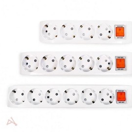 Non-Replaceable Multi-Outlet Power Strip 1.5M for Home 6-Outlet Power Strip