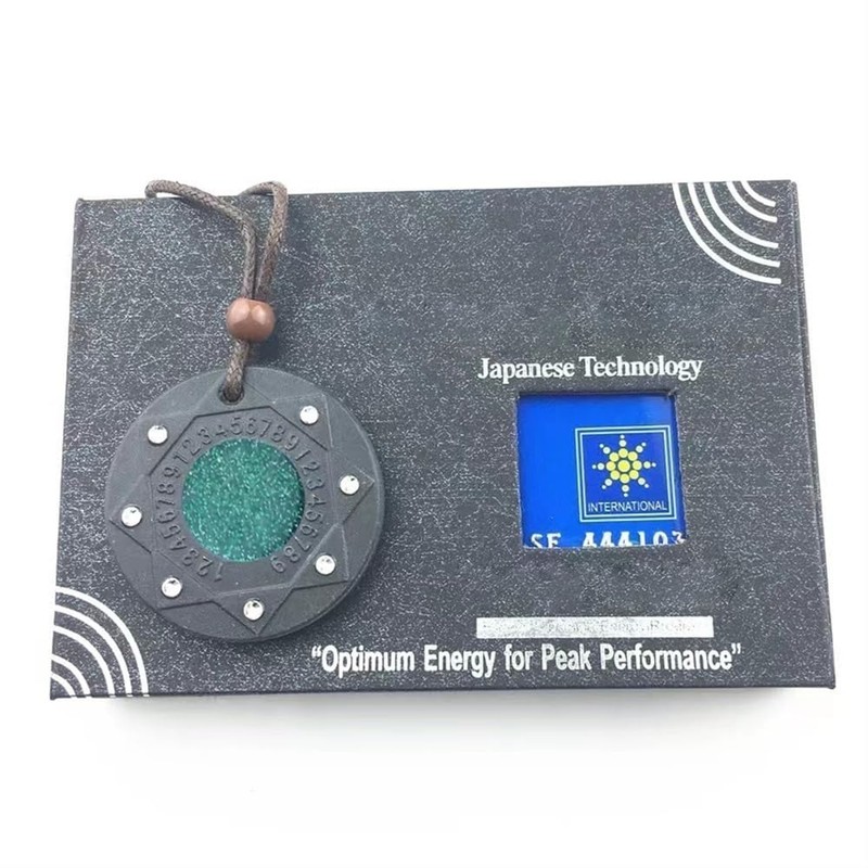 Emf Protection Volcanic Stone Far Infrared Energy Necklace,Meditation Energy Necklace(43mm)