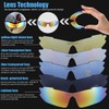 LOVE'S Polarized Sports Sunglasses with 5 Interchangeable Lenes for Cycling