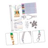 WHAMVOX 188pcs Heat Shrink Sheets Kit for Crafting Keychains Charms