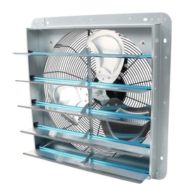 elfinrm 16 Inch Shutter Exhaust Fan, Exhaust Fan Wall Mounted, Suitable for Factories, Basements, Warehouses, Chicken Coops, Car Parks