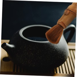Healeved 1pc Bamboo Teapot Cleaning Brush Ergonomic Tea Cleaning Gadget for Home Restaurants and Tea Houses and Safe Teapot Maintenance Tool