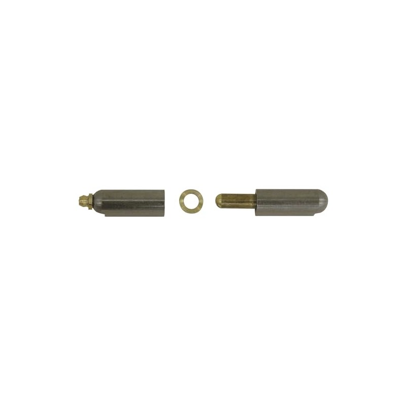 Steel Weld-On Bullet Hinge with Brass Pin/Bushing/Grease Fitting .77 x