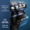 FitSan Elektrischer Rasierer für Herren: Nass- und Trocken-Bartrasierer, IPX7, wasserdicht,