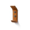 SORWDUERM 2 Pack Orange Leather Coat 2 Hooks Wall for