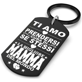 Allpeak Cadeau Maman Cadeau Noel - Porte Clef - IT, Jet black