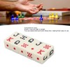 Drfeify Spanish Poker Dice Set Yellow Plastic for Board Games