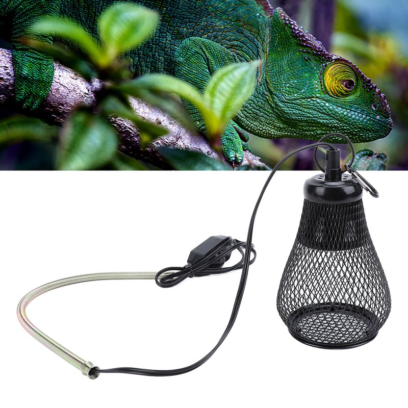 Reptile Heat Lamp Guard Protection Iron Anti Scald Reptile Lampshades