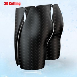 Blithestars Boys Swim Jammers Swim Trunks Kids Competitive Swim Team Suit Athletic Quick Dry Swimming Shorts with Cap UPF 50+(Black,8-9Years)