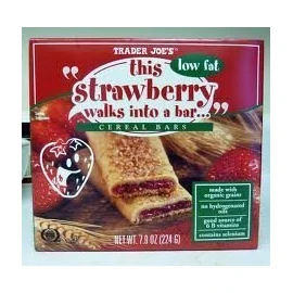 2 Pack Trader Joe's This Strawberry Walks Into a Cereal Bar 6 Bars