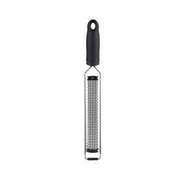 MasterChef Lemon Zester Grater Tool, Stainless Steel, Black