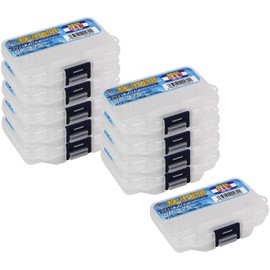 Ring Star SP-375-10S Super Pitch Minimum, Clear, L 3.9 x W 2.8 x H 0.8 inches (100 x 72 x 21 mm), 6 Dividers, Set of 10