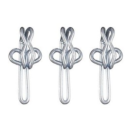 SPEEDY Curtain Hooks, Zinc, One Size