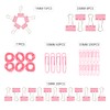 DANRONG Pink Binder Clips Paper Clips,380 PCS Assorted Sizes Paperclips