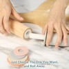 Geesta Adjustable Wood Rolling Pin with 5 Thickness Rings, Precise