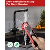 2025 Meat Thermometer Digital, ±0.5°F Accuracy Instant Read Thermometer180° Rotating