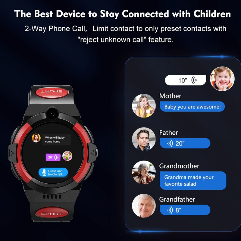 LT32 Kids Smart Watch Voice Video Call LBS Location Camera
