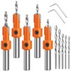 5 Pcs Countersink Drill Bit Set, Adjustable Drill Bit Quick