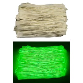Glow in Dark Rubber Skirts for Fishing Lures Silicone Skirts Fishing Glow in Dark Skirts for Spinner Baits Buzz Baits or Jigs Skirts (Glow Skirt TAG #1 Snow White 20 Pack of Tabs)