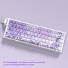 JSJT Purple Rose Theme Side Printed Keycaps, 74 Keys PBT