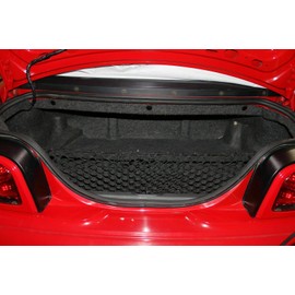 EACCESSORIES EA Trunk Organizer Cargo Net for Ford Mustang 2001-2004 – Envelope Style Cargo Net for Coupe - Premium Mesh Elastic Car Trunk Organizer Vehicle Carrier Storage – Compatible with Mustang