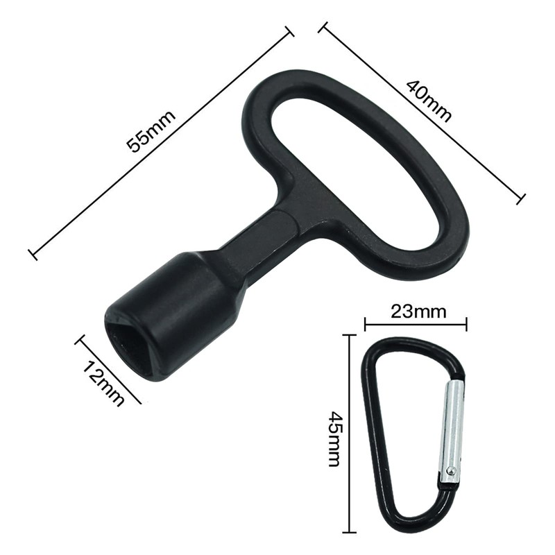 DGHOME 4Pcs Metal Triangle Key with 4Pcs Keychain, Meter Box