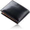 Mura Men's Bi-fold Wallet, Genuine Leather, Coin Purse, Prevents Skimming,