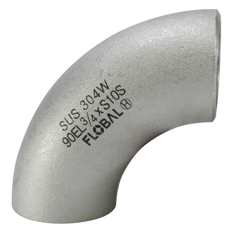 Flowbar Butt Weld Fitting SUS Long Elbow 40A B-90E(L)-10S-1" 1/2