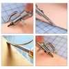 Citian 7pcs Pro Adjustable Leather Stitching Groover, Leather Edge Bevelers,