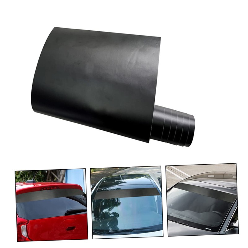 FUNOMOCYA Car Window Sun Shade Windshield Tint Strip 130x20cm Black