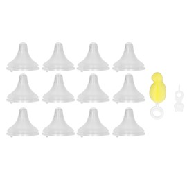 14Pcs Baby Bottle Nipple Silicone Soft Odorless Easy Cleaning Accessory for Replacement