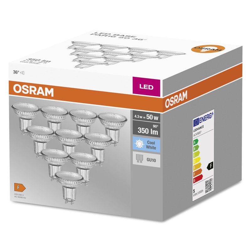OSRAM LED Base PAR16 / LED-Reflectorlamp with GU10-base / not