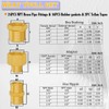 24Pcs Brass Pipe Fittings, NPT Adapter, Hex Bushing Fitting, Reducer